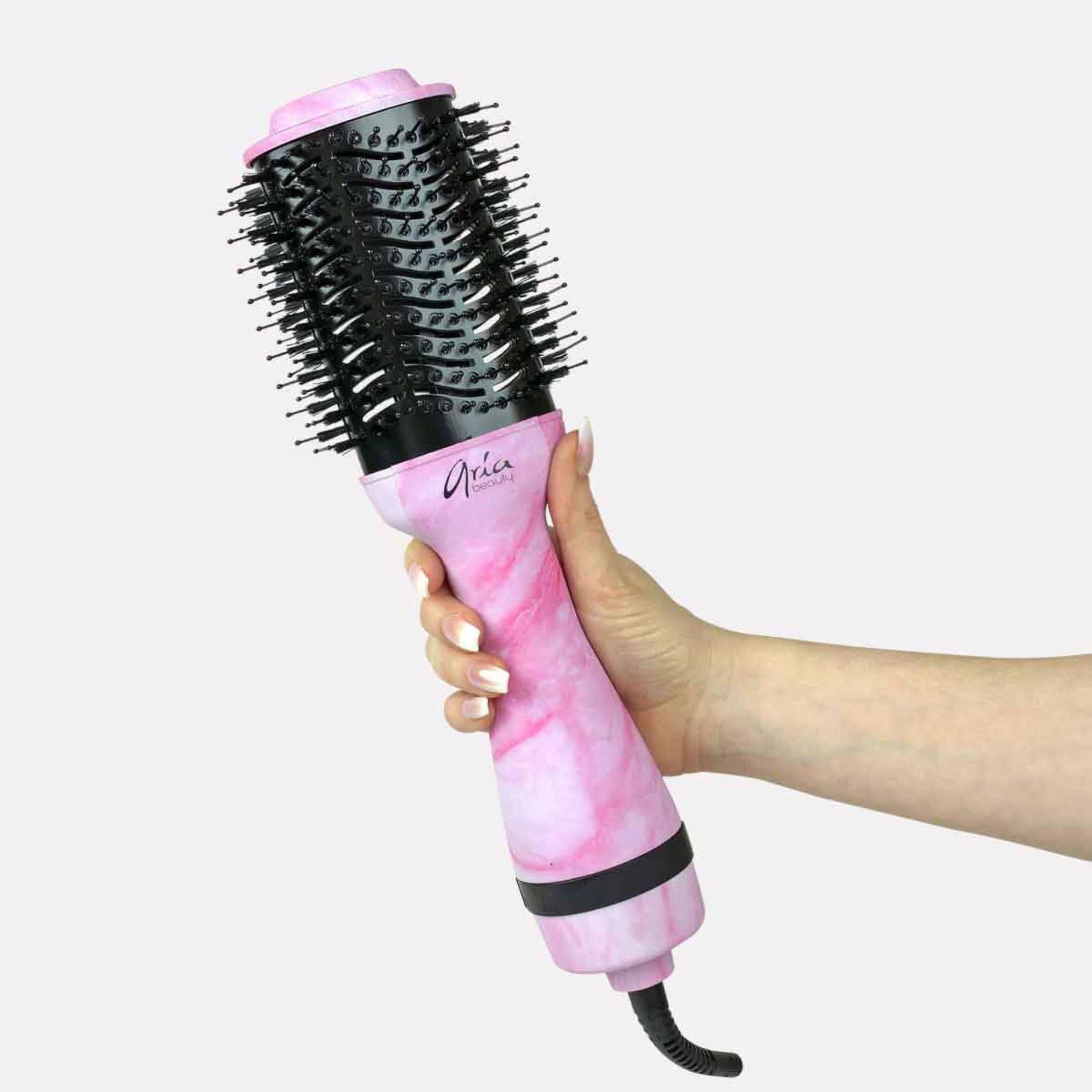 Aria Beauty - Pink Marble Blow dry Brush