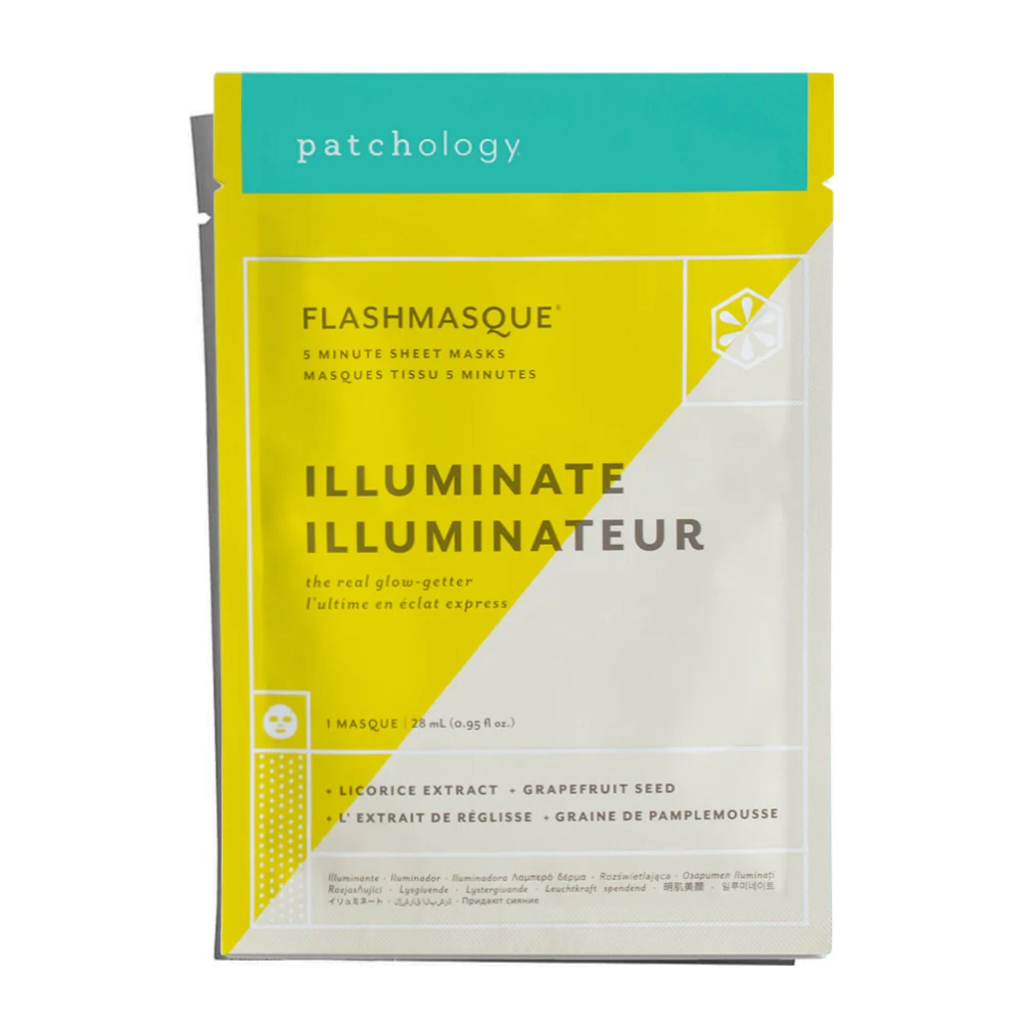 Patchology - FlashMasque® Illuminate 5 Minute Sheet Mask (single)