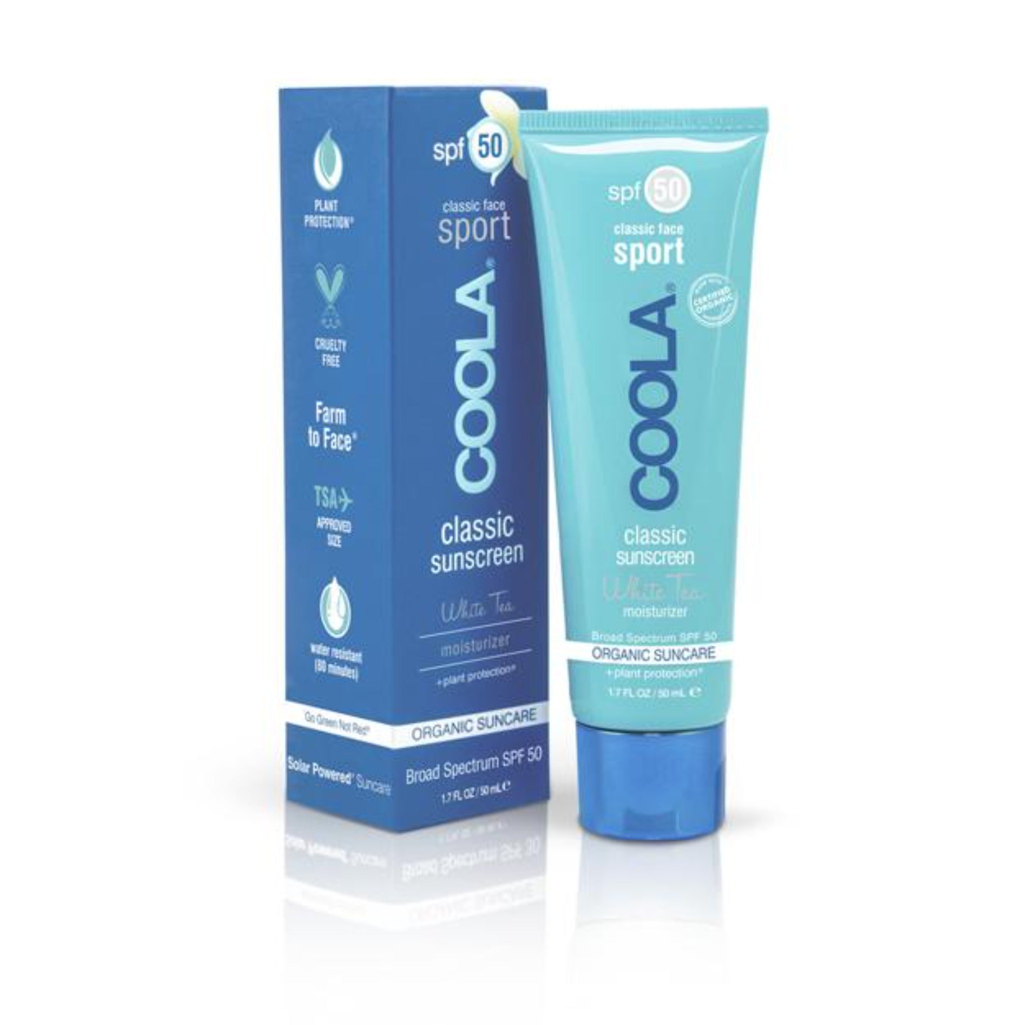 Coola - Sport Face SPF 50 White Tea Organic Sunscreen Lotion