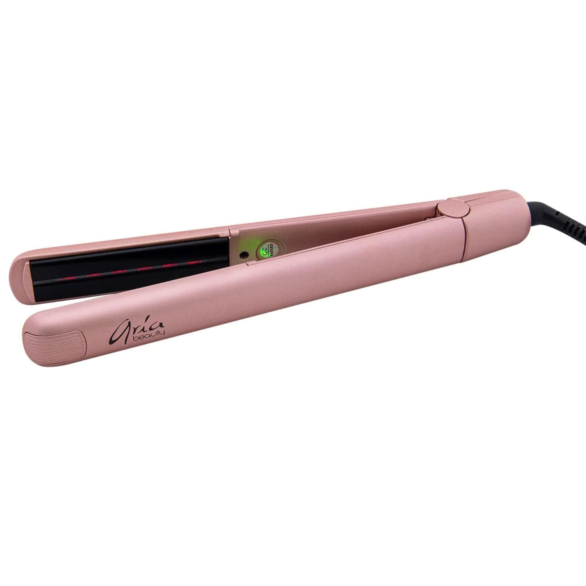 Aria Beauty - 1" Rose Gold Infrared Ceramic Hair Straightener / Flat Iron