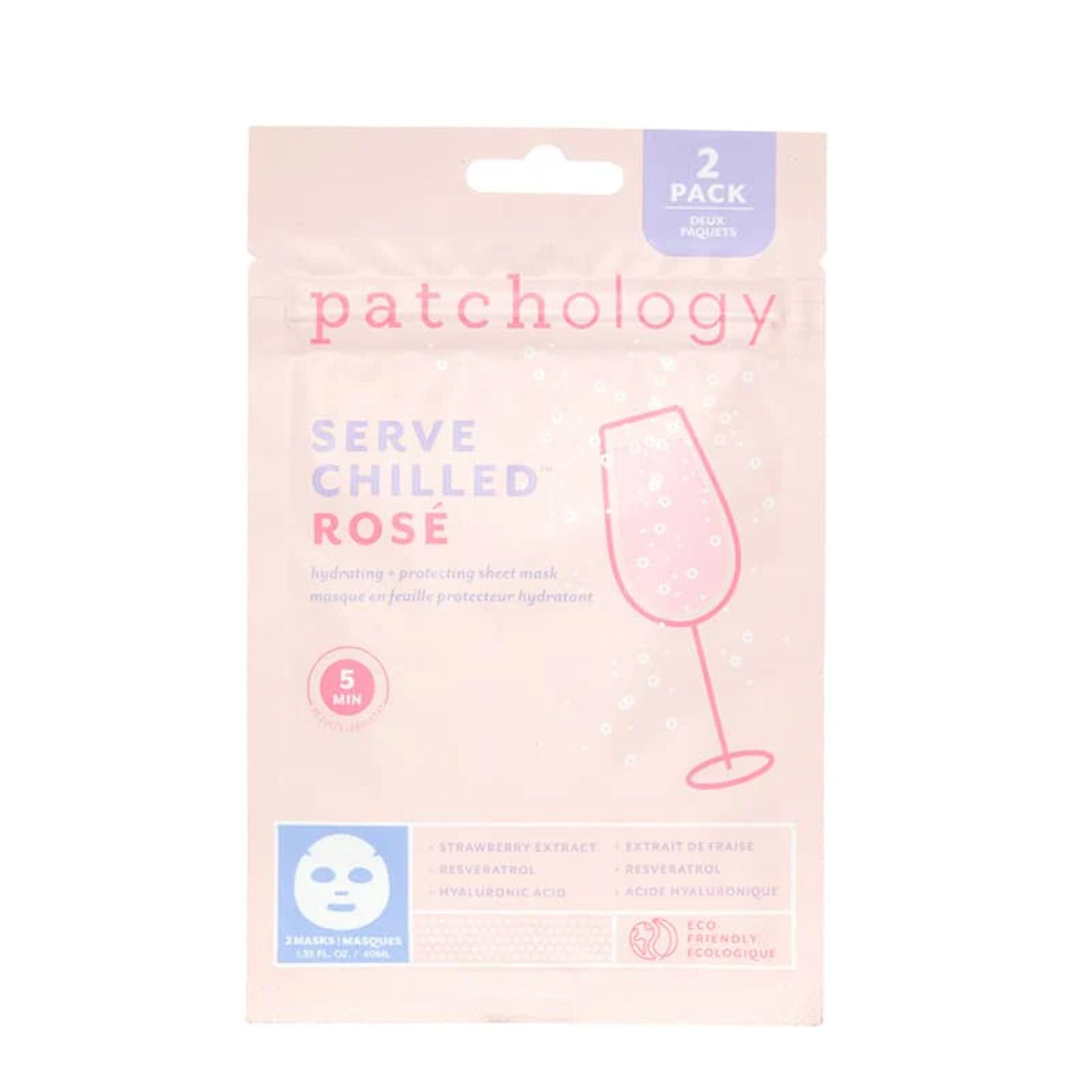Patchology - Rose Sheet Face Mask 2 Pack